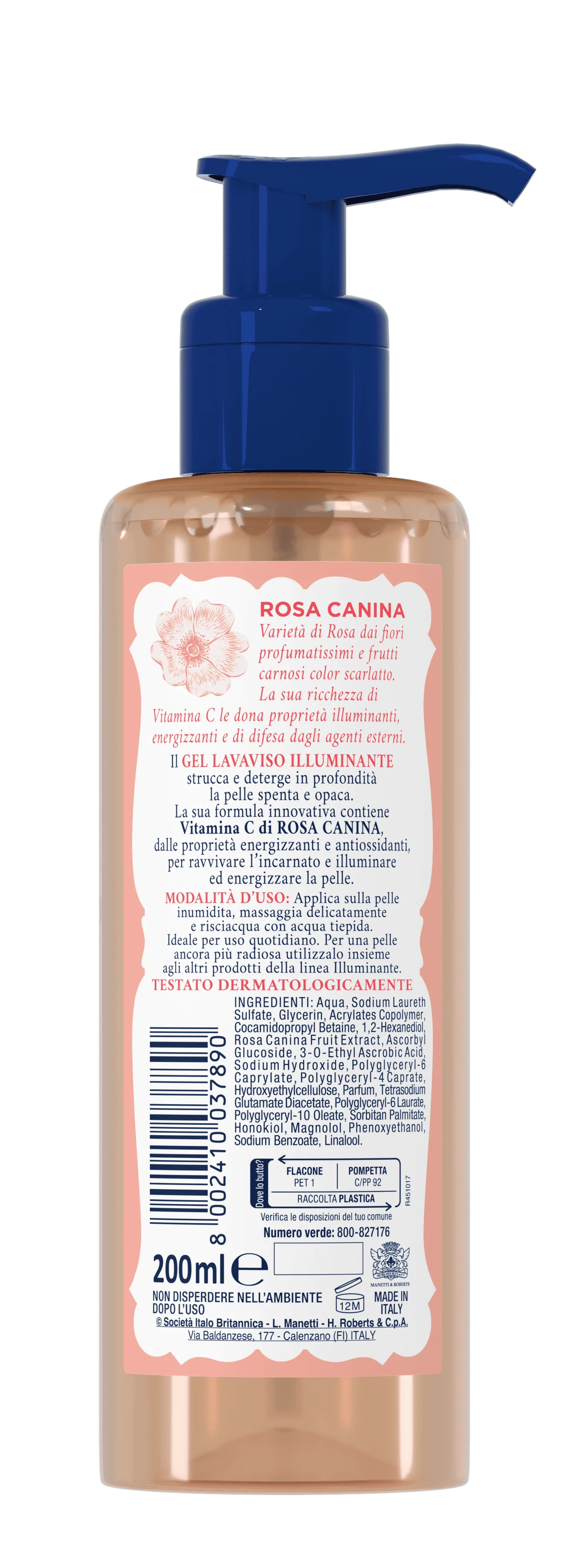 Acqua Alle Rose Gel Lavaviso Illuminante 200 Ml