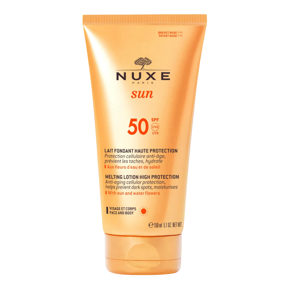 Nuxe Sun Latte Spf50 150 ml Protezione solare viso e corpo