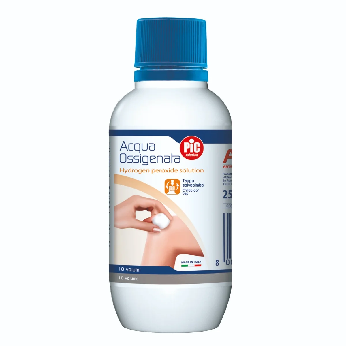 Pic Solution Acqua Ossigenata 10 Volumi Flacone 250 ml Disinfezione Ferite