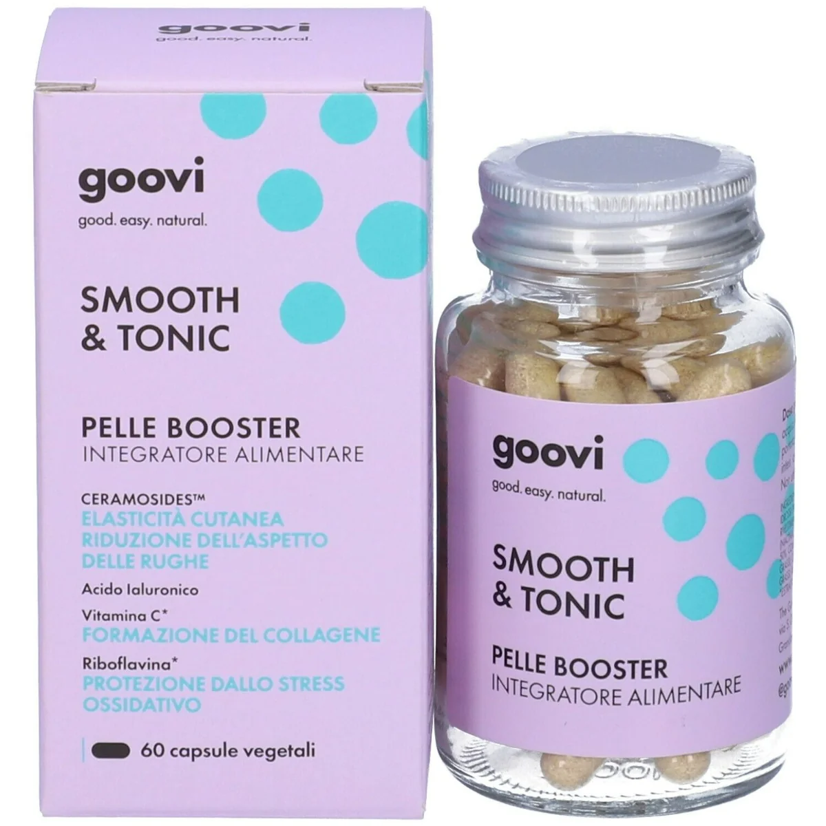 Goovi Integratore Pelle Booster 60 Capsule Vegetali Azione Antirughe