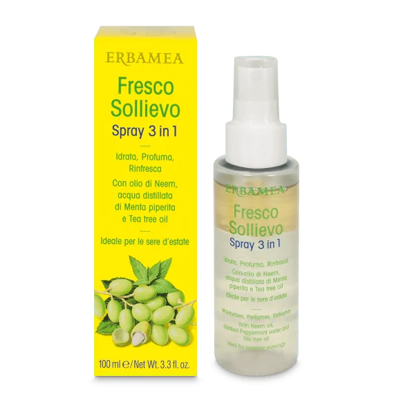 Erbamea Fresco Sollievo Spray 3 In 1 Idrata, Profuma e Rinfresca