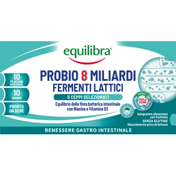 Equilibra Probio 8 Miliardi 10 Flaconcini Intestino in equilibrio