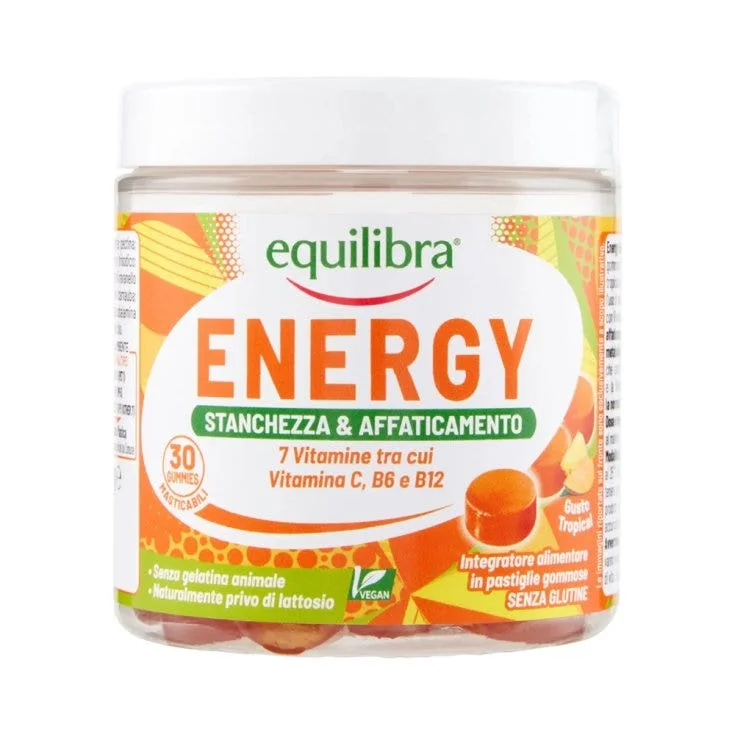 Equilibra Energy 30 Gummies Naturalmente Privo di Lattosio