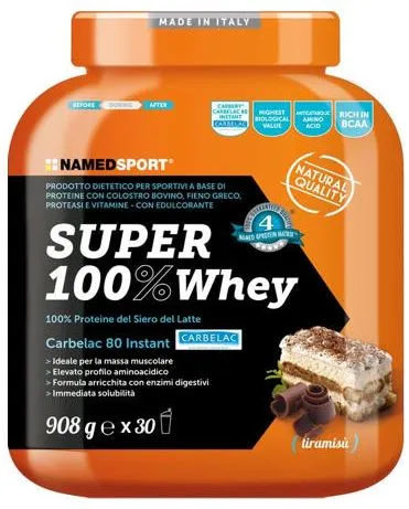 NAMED SPORT SUPER 100% WHEY INTEGRATORE GUSTO TIRAMISÙ 908 G