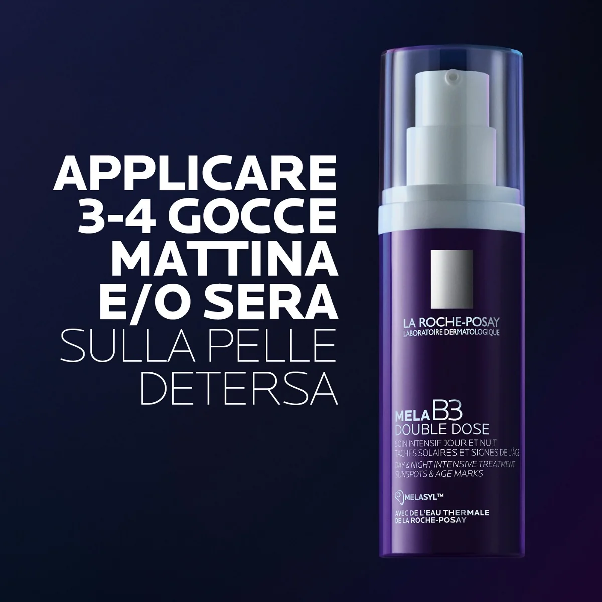 La Roche-Posay Mela B3 Double Dose 40 ml Trattamento intensivo giorno e notte per macchie e segni dell'età