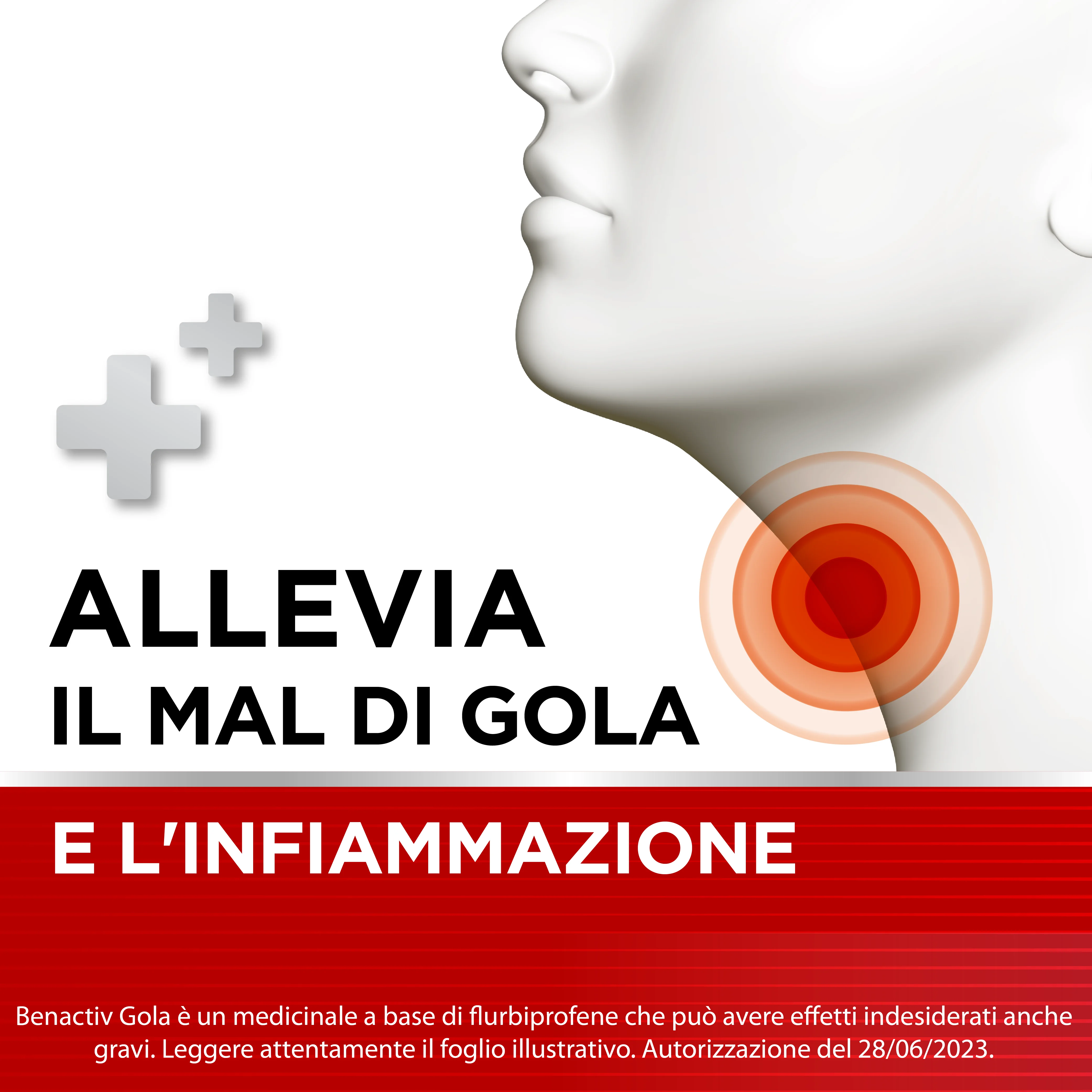 Benactiv Gola Spray Per Mucosa Orale 2,5 mg/ml Flurbiprofene 15 ml Flurbiprofene
