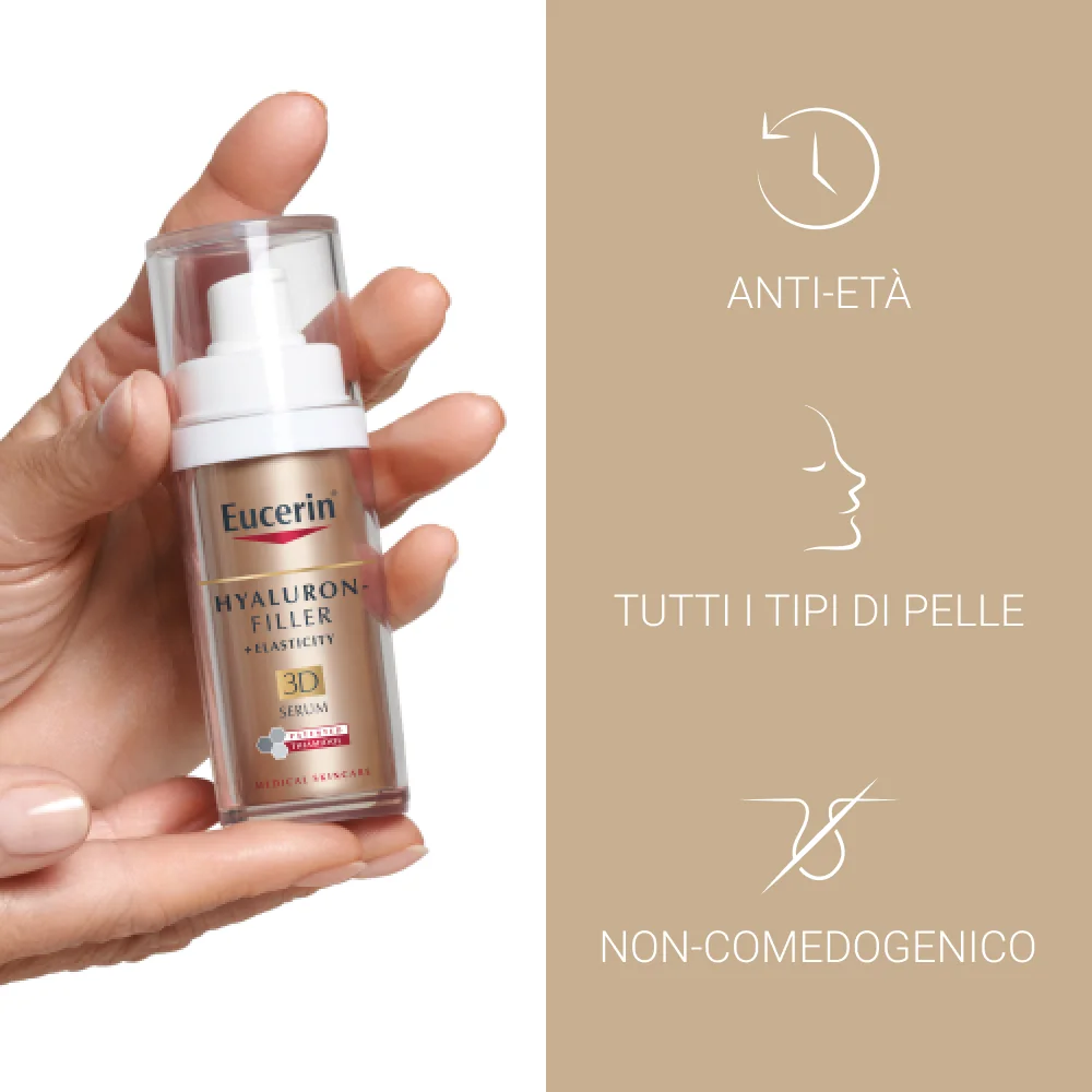 Eucerin Hyaluron-Filler+Elasticity 3D 30 ml Siero Anti-age Viso