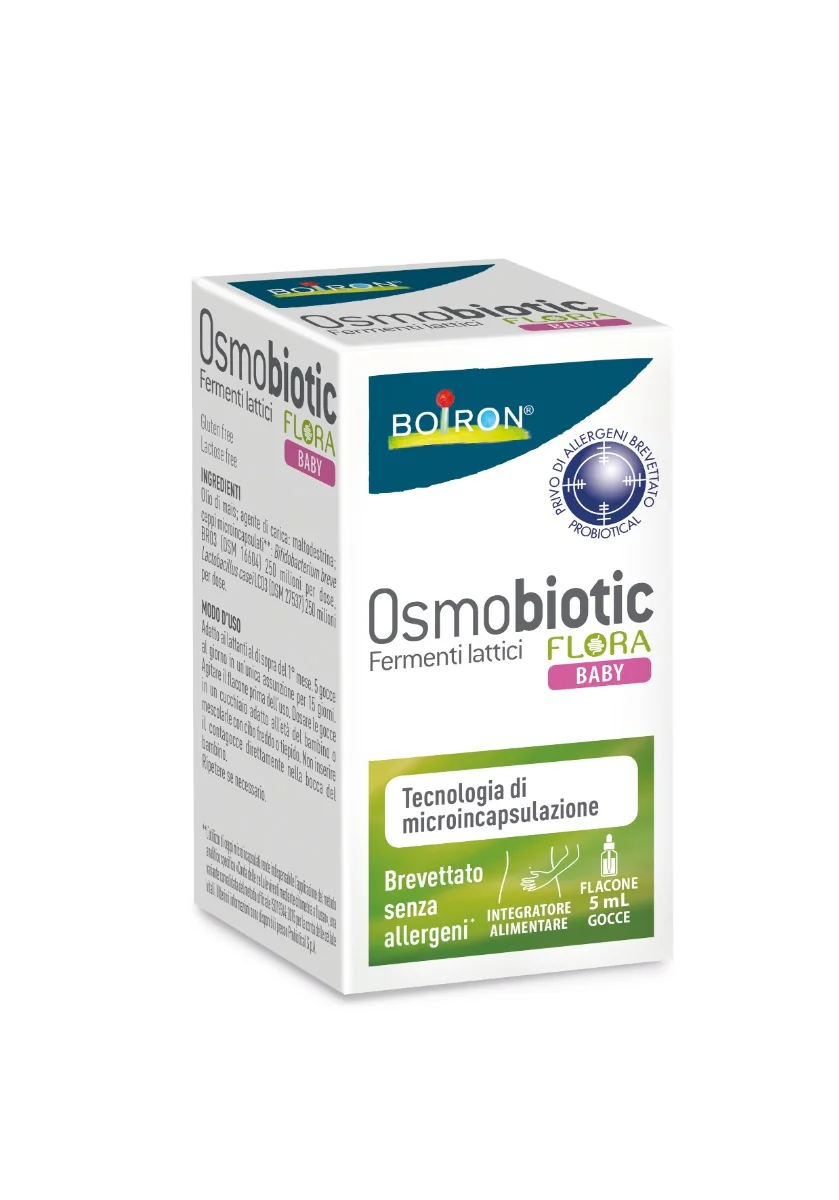 Boiron Osmobiotic Flora Baby Gocce 5 ml Integratore Fermenti Lattici Probiotici