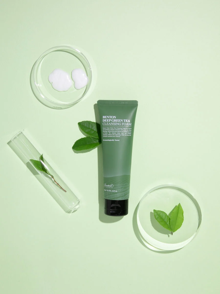 Deep Green Tea Cleansing Foam Schiuma Detergente Idratante