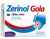 Zerinol Gola Ribes Nero 20 mg 18 Pastiglie