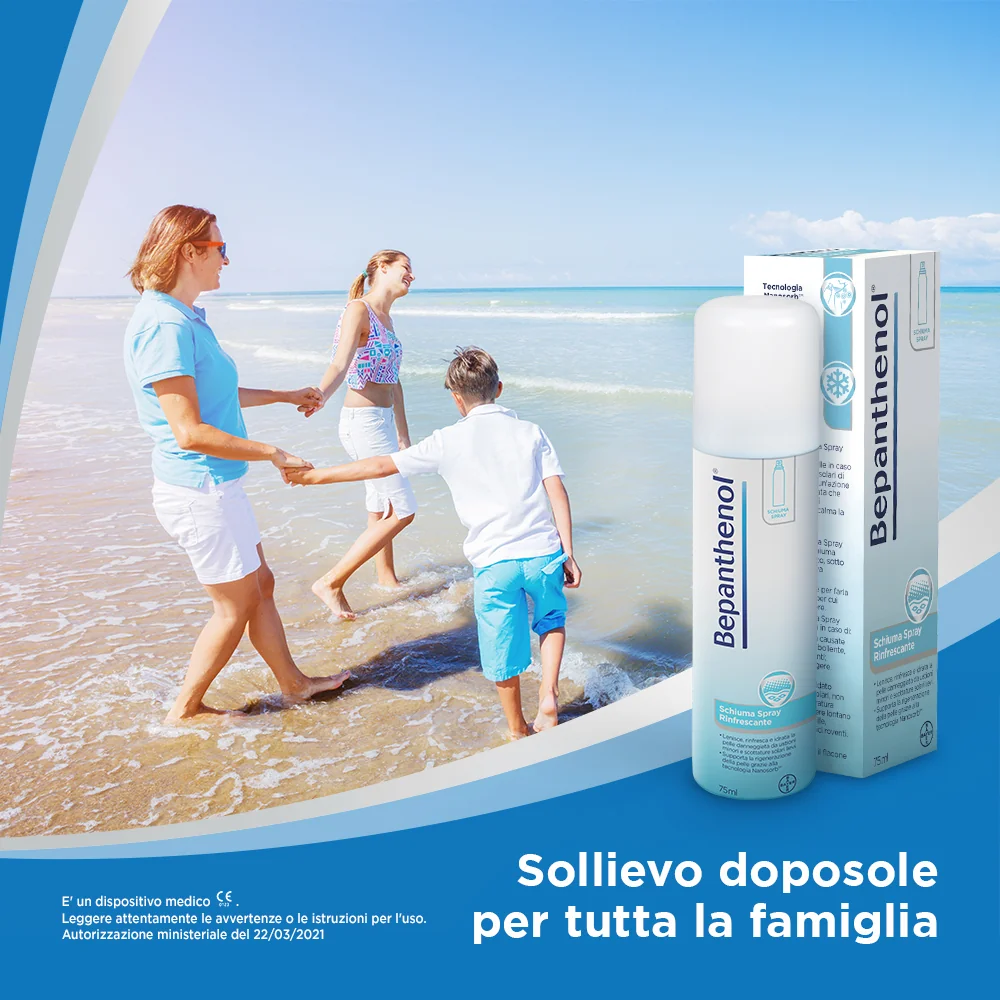 Bepanthenol Spray 75 ml Per Pelle Ustionata