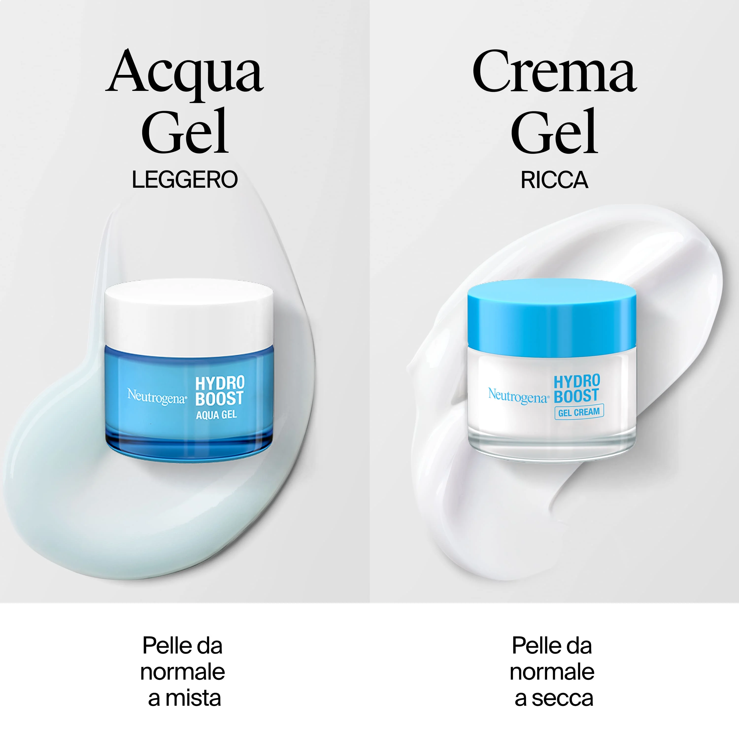 Neutrogena Hydro Boost Acqua Gel 50 ml Crema Idratante Viso con Acido Ialuronico per Pelle Mista