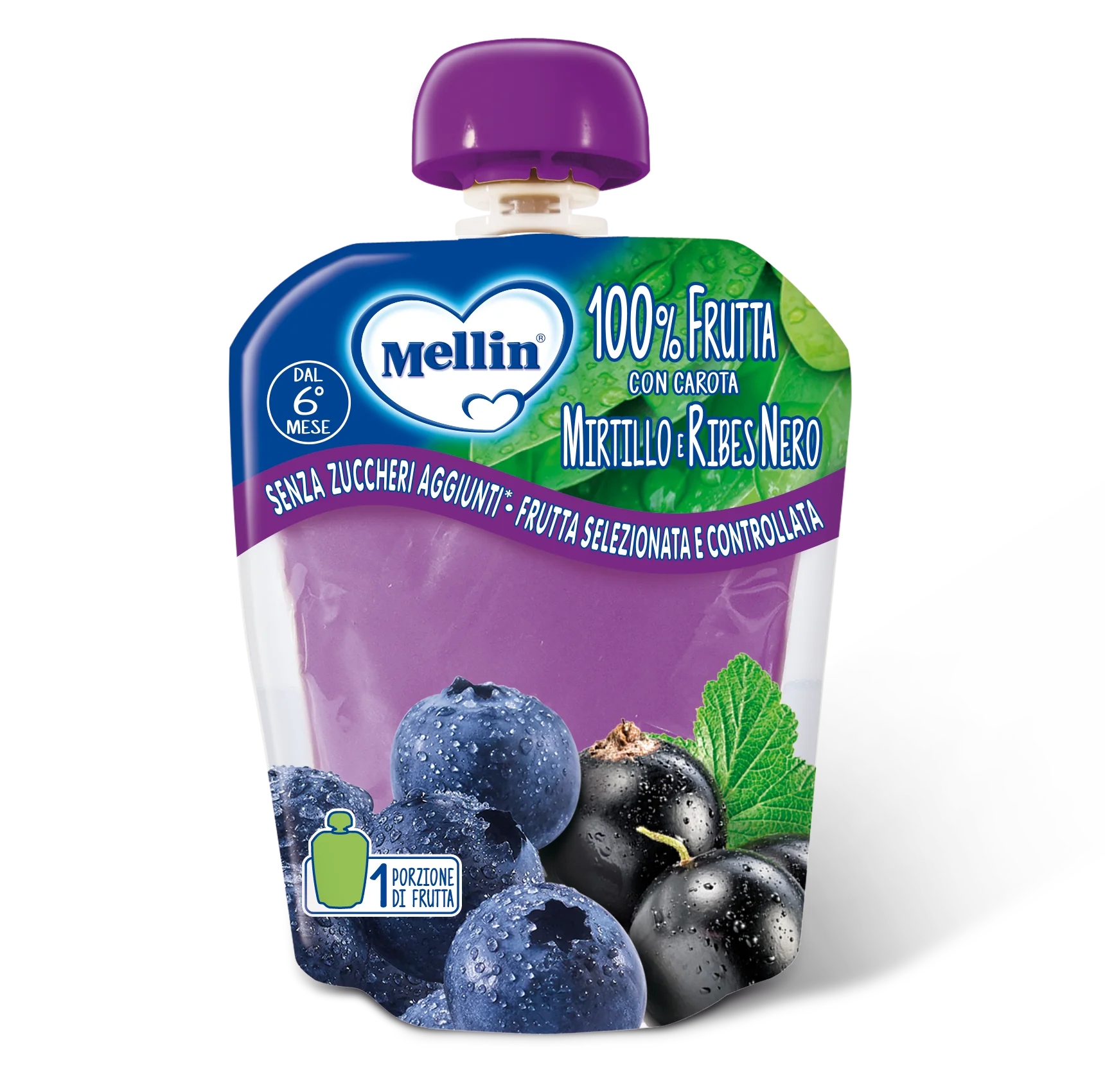 Mellin Pouch 90 G Mirtillo/Ribes