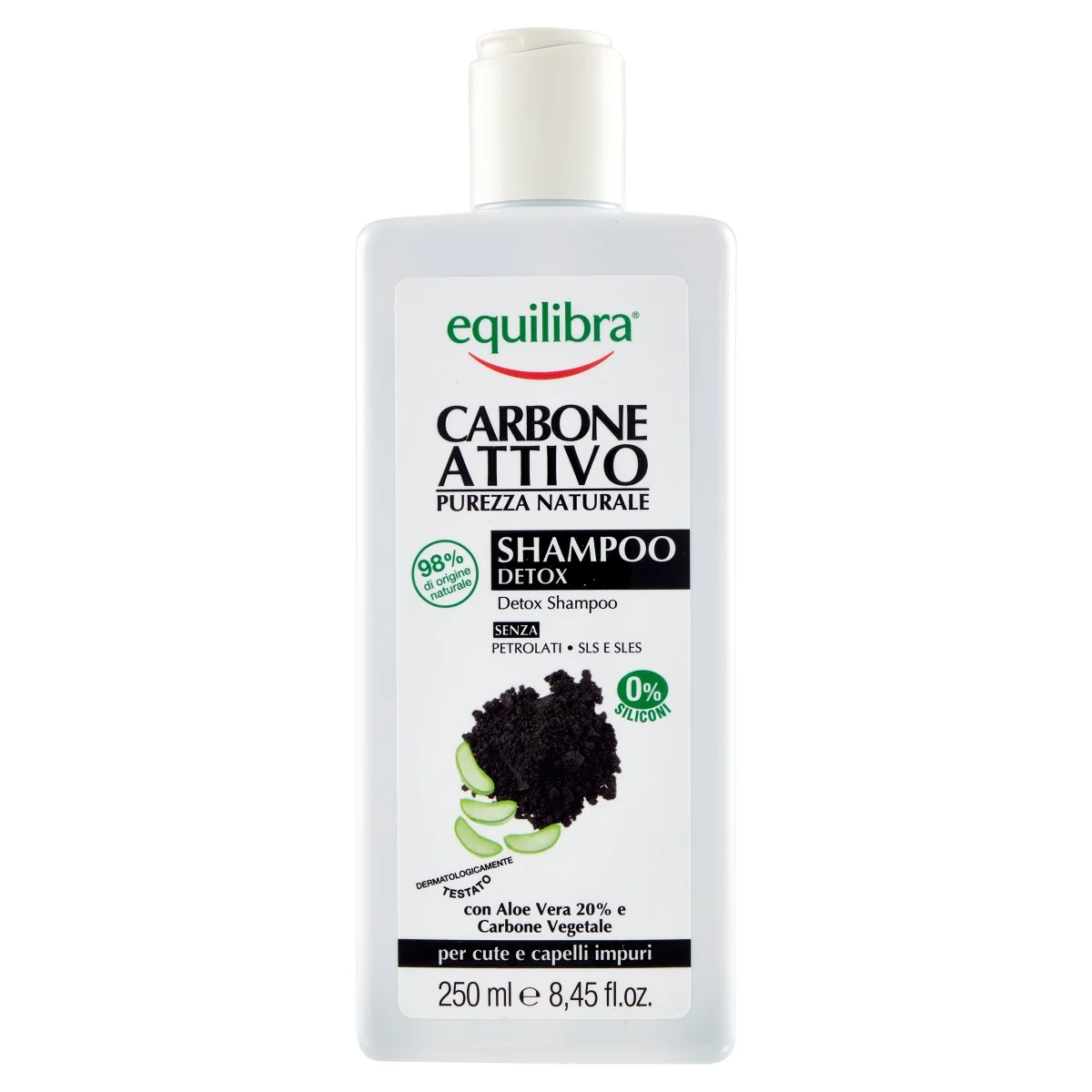 Equilibra Carbone Attivo Shampoo Detox Capelli Impuri