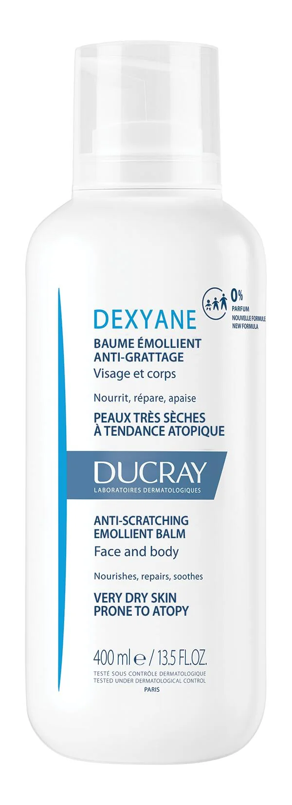 Ducray Dexyane Crema Balsamo Emolliente 400 ml Antiprurito Viso e Corpo
