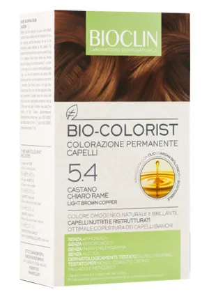 Bioclin Bio-Colorist 5.4 Castano Chiaro Rame Tintura Naturale Capelli