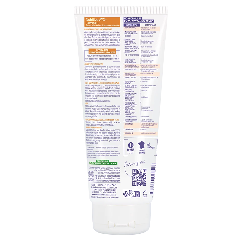 Jonzac Balsamo Relipidante Anti-Prurito Nutritive Ato+ 200 Ml