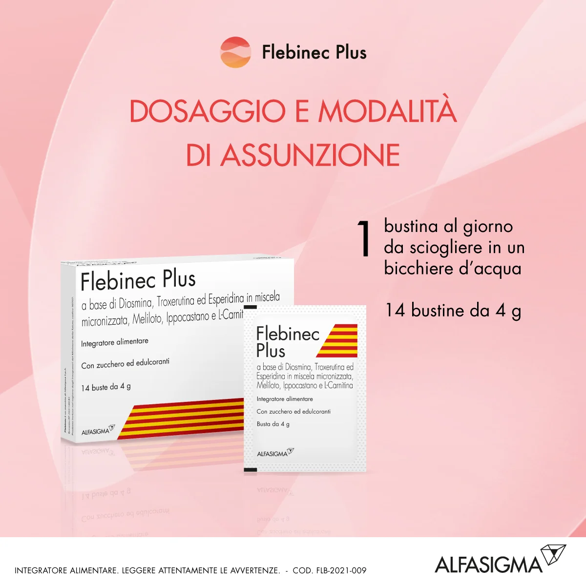 Flebinec Plus 14 Bustine 4 g Integratore per il Microcircolo