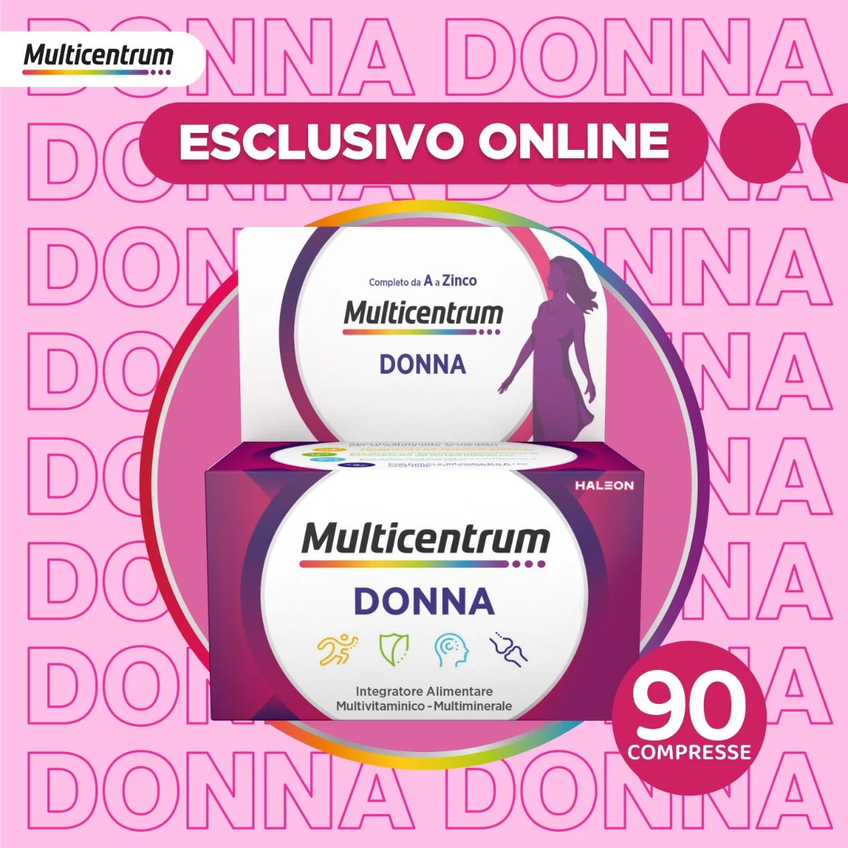Multicentrum Donna 90 Compresse Multivitaminico