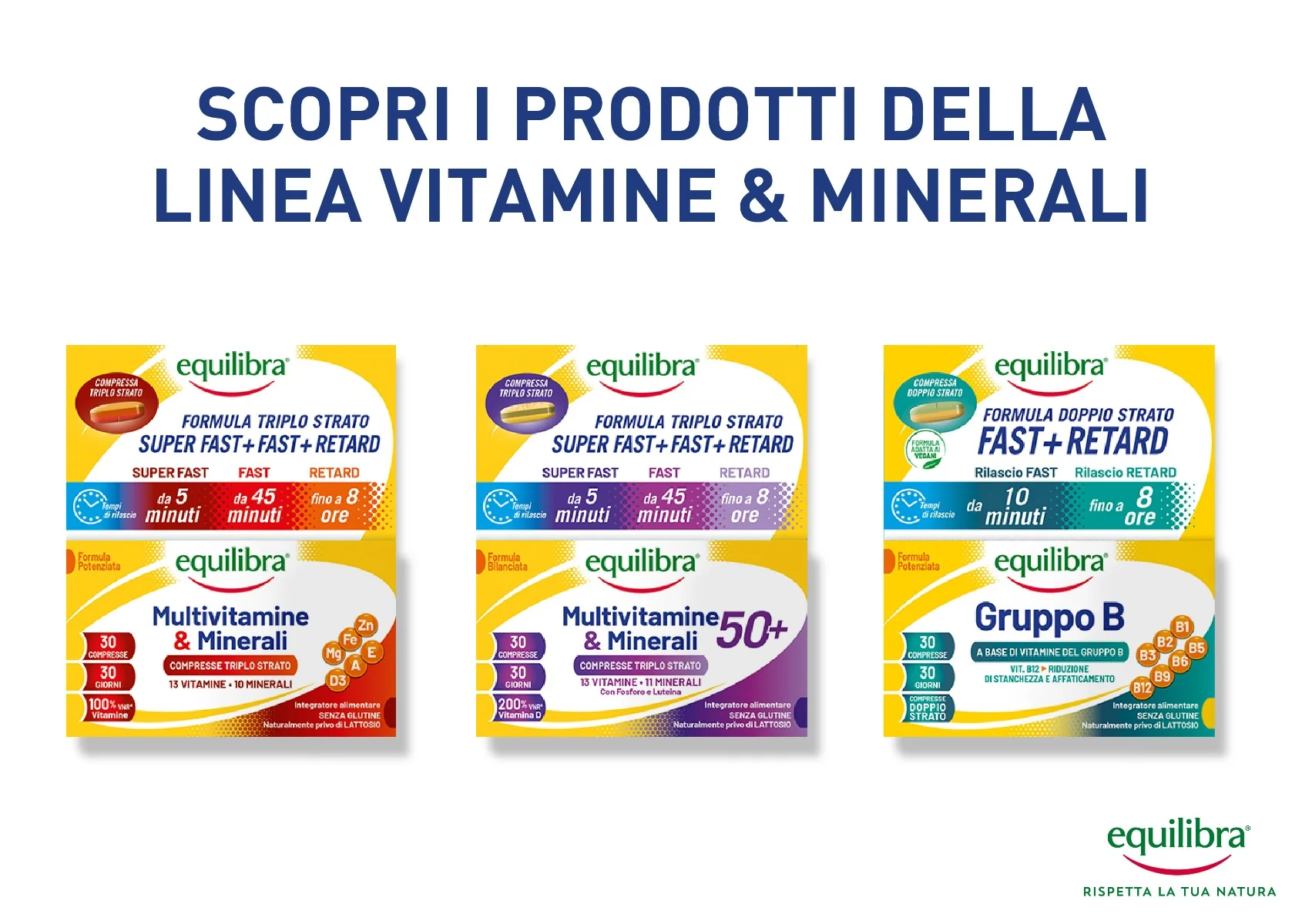 Equilibra Multivitamine & Minerali 30 Compresse Integratore Multivitaminico
