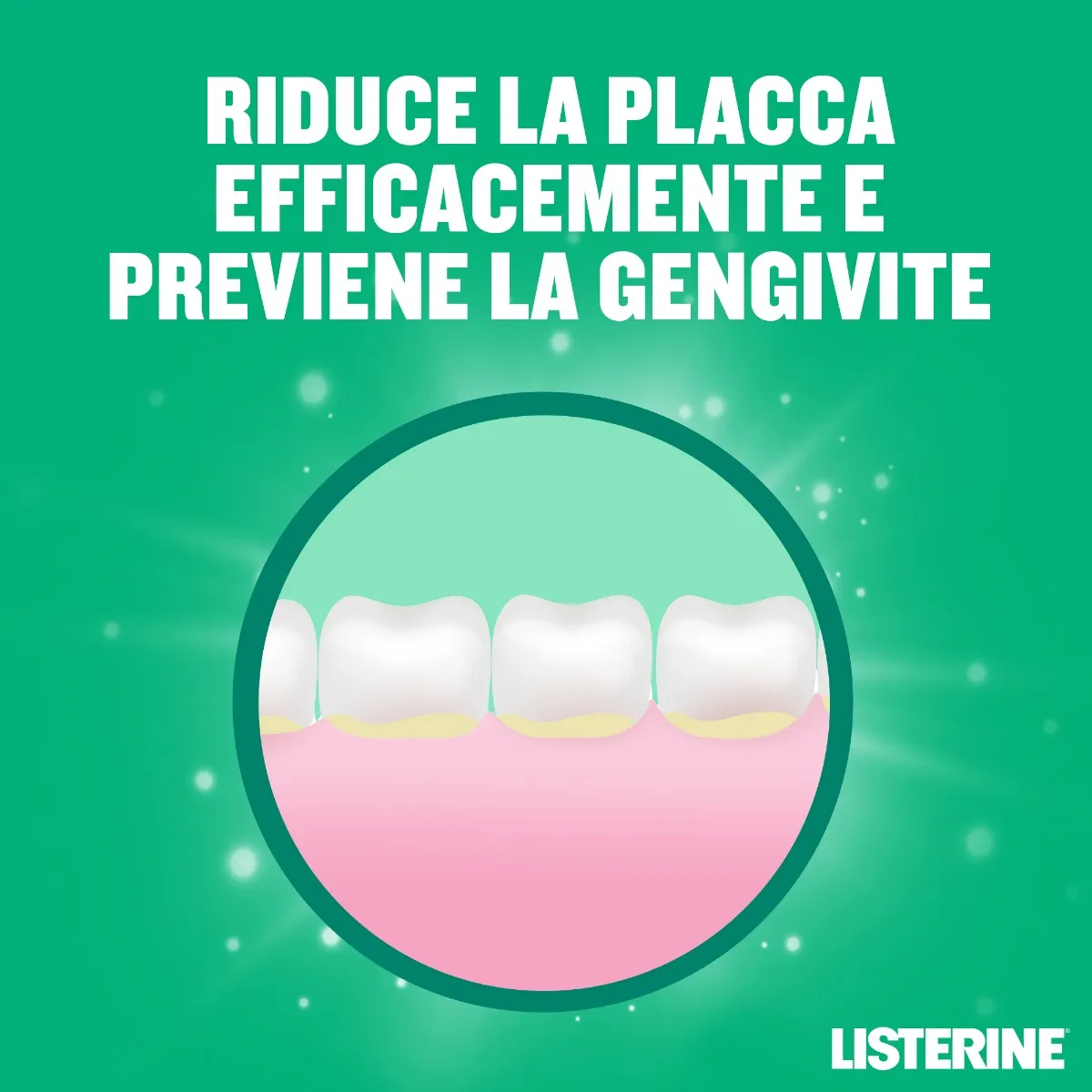 Listerine Difesa Denti e Gengive Collutorio 250 ml Colluttorio Per Igiene Dentale Quotidiana