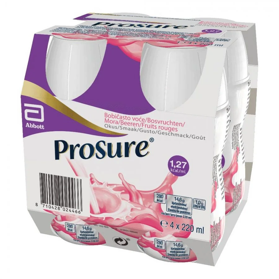 Prosure Berry 4Bott 220Ml Integratore Ipercalorico