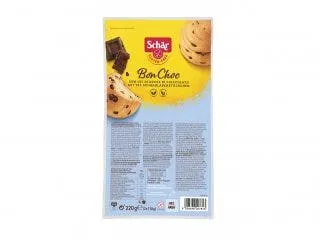 Schar Bon Choc Panini Dolci Con Gocce di Cioccolato Senza Glutine 4x55 g 