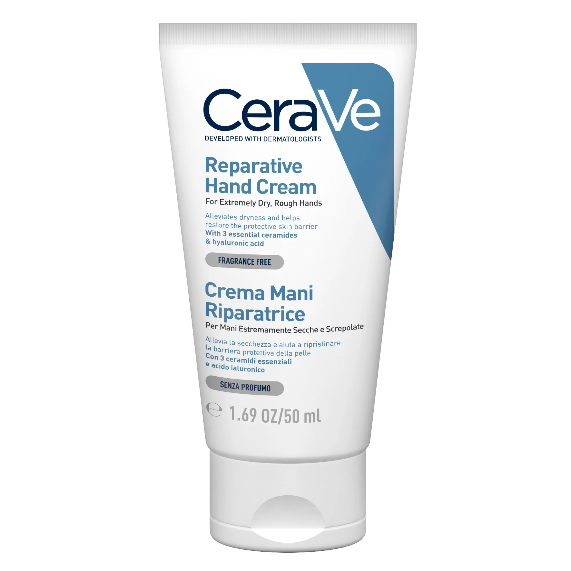Cerave Crema Mani 50 Ml Idratazione Intensa con acido ialuronico