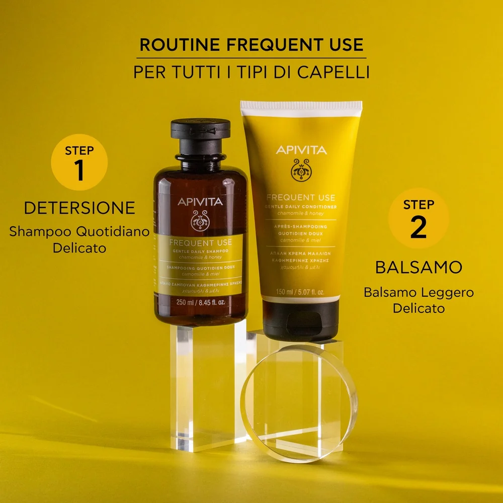 Apivita Gentle Daily Shampoo Uso Frequente 250 ml Camomilla e Miele