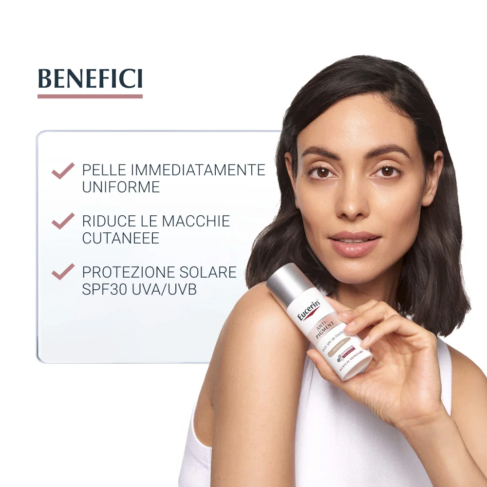 Eucerin Anti-Pigment Giorno SPF 30 Medium 50 ml Crema Giorno Colorata