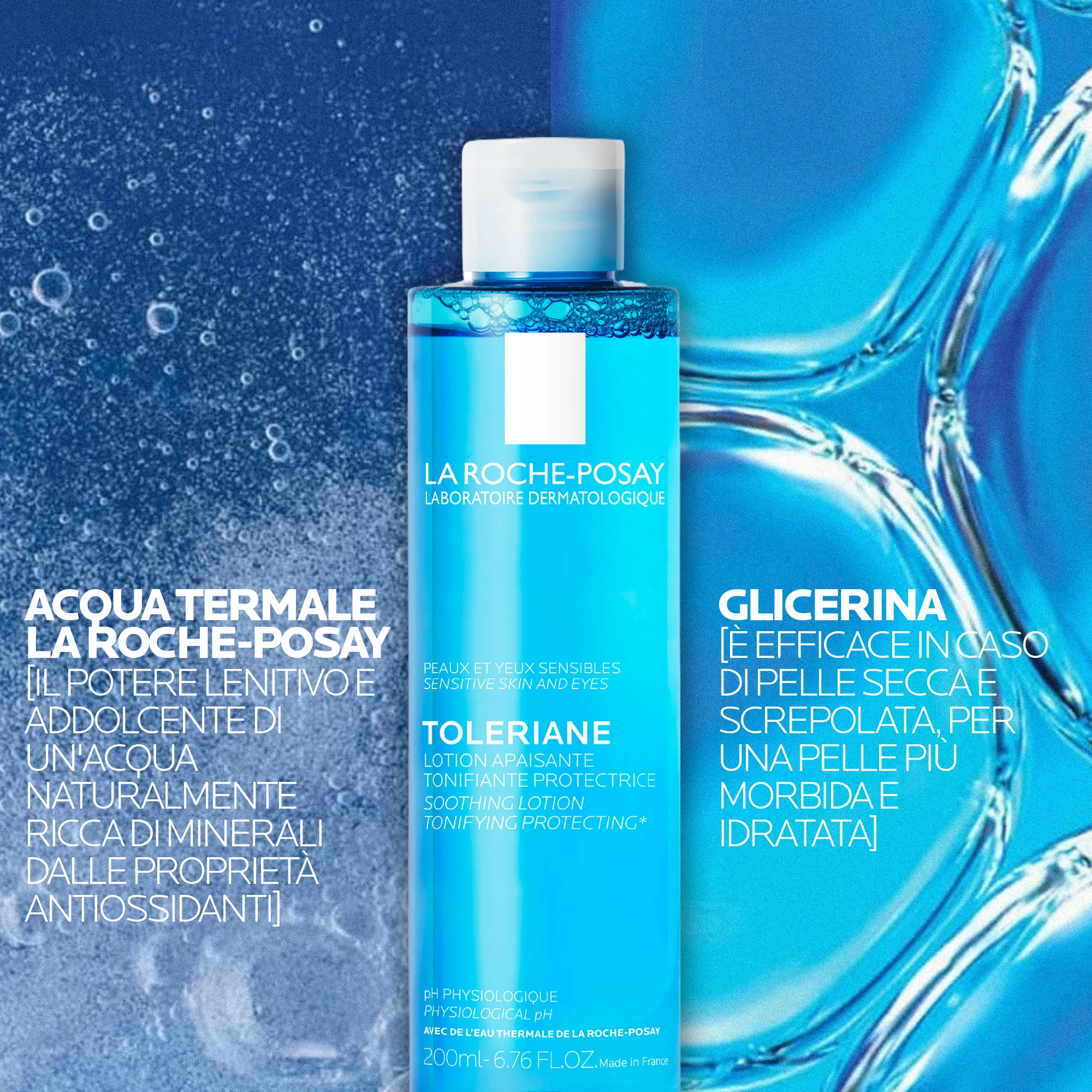La Roche Posay Toleriane Tonico Lenitivo 200 Ml Pelle sensibile