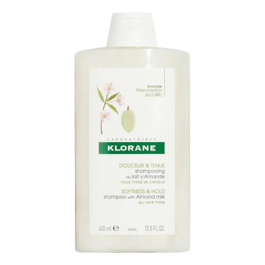 Klorane Shampoo al Latte di Mandorla 400 ml Per Tutti i Tipi di Capelli