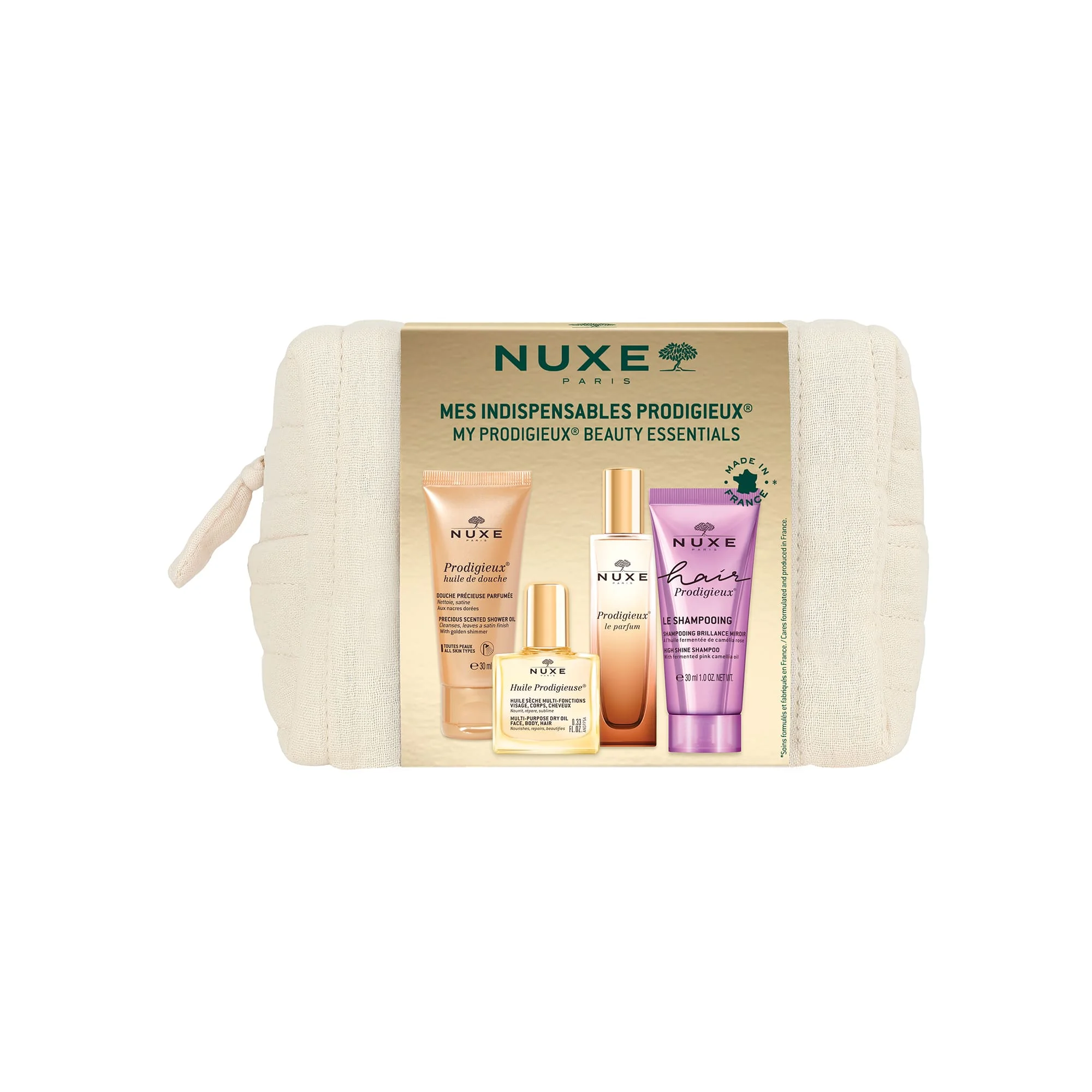 Nuxe Trousse Prodigieux 4 pezzi Kit corpo e capelli