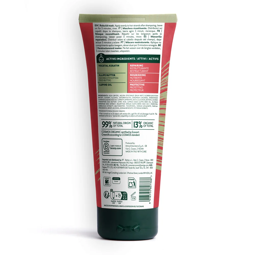 Herbatint Rebuild Mask 200 Ml Capelli Secchi e Sfibrati