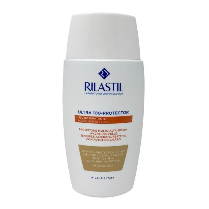 Rilastil Fotoprotezione 365 Ultra 100-Protector Fluido Spf50+ Colorato Protezione solare pelli sensibili e reattive