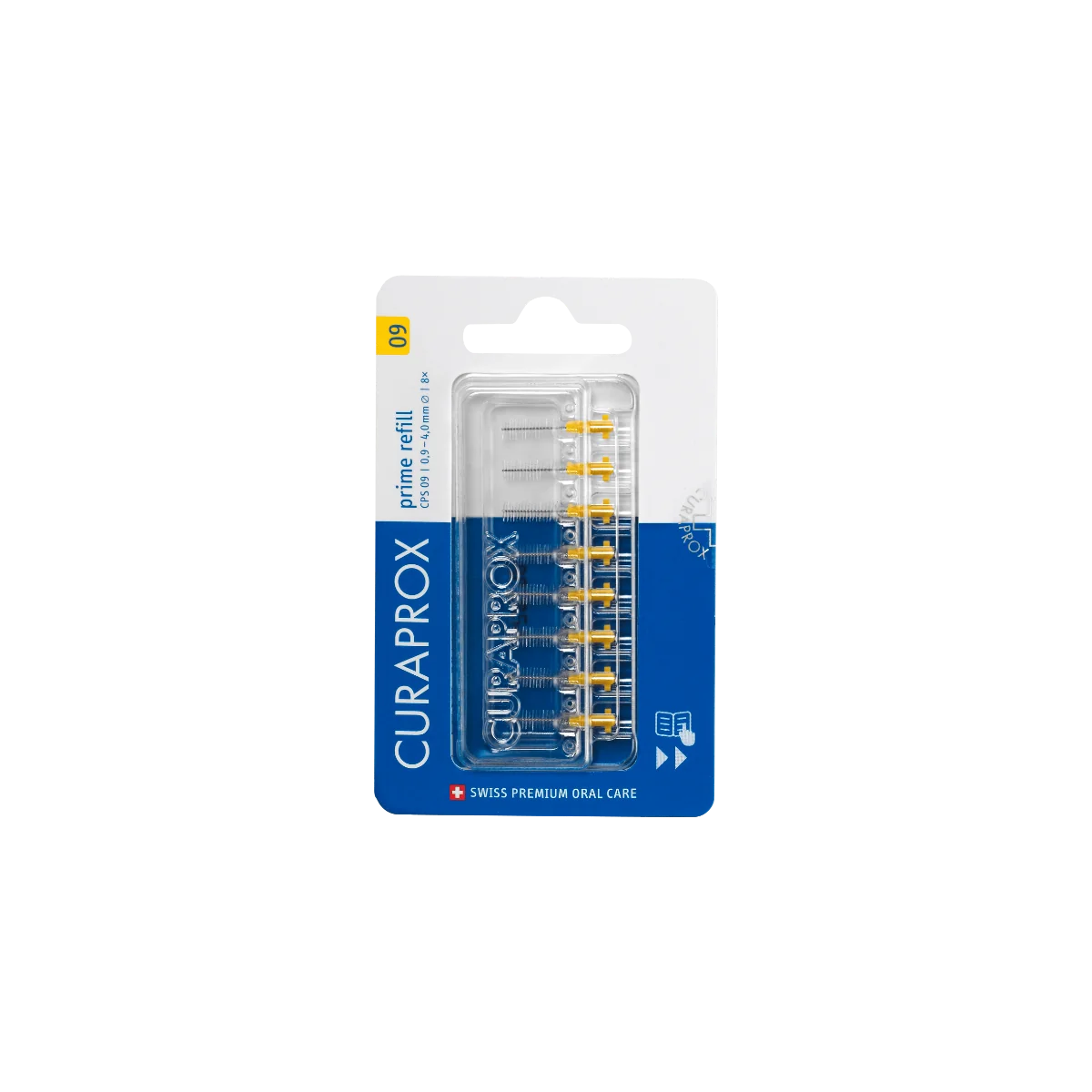 Curaprox Cps 09 Prime Refill Yellow 8 pezzi Scovolino Interdentale