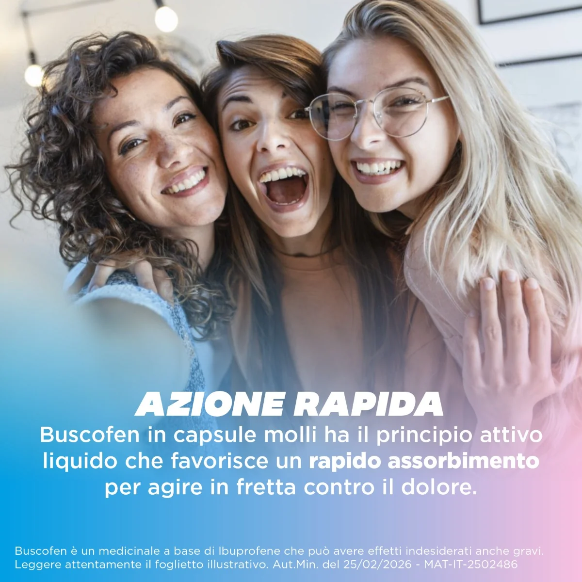 Buscofen 200 mg Ibuprofene 12 Capsule Molli Analgesico