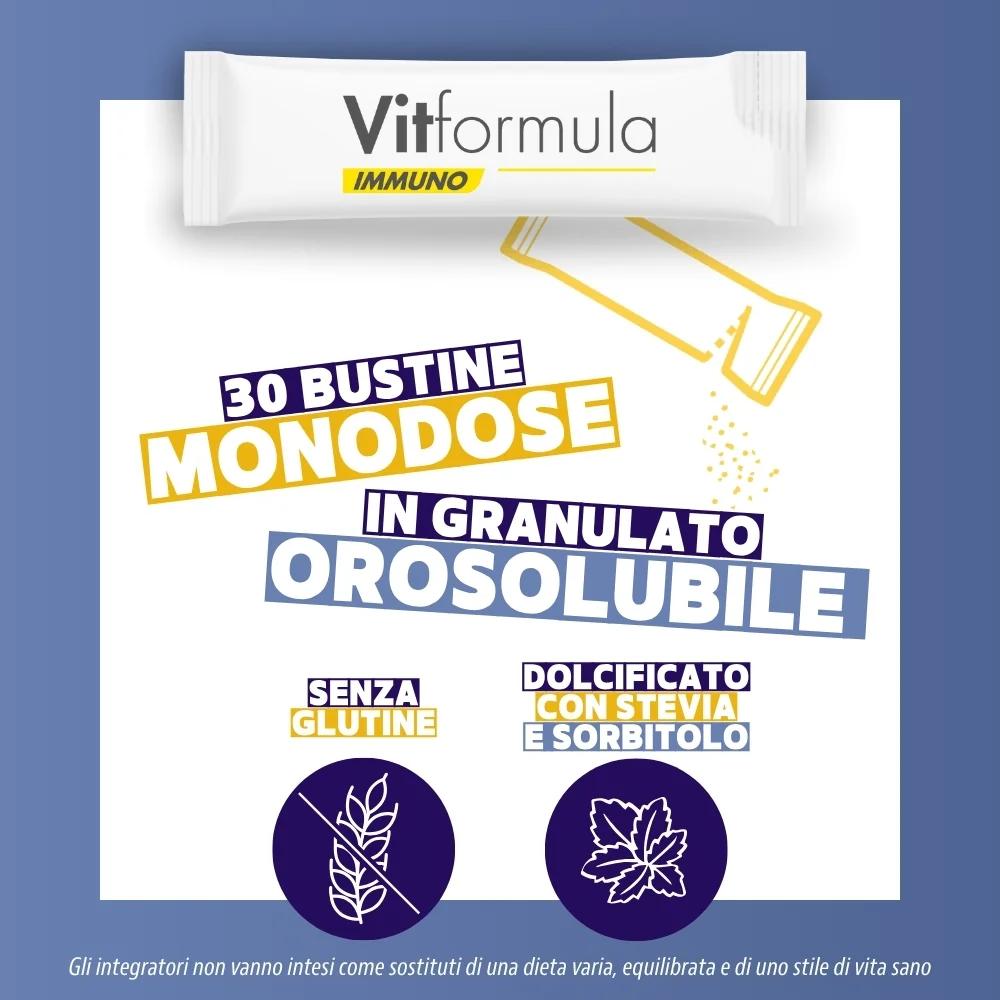 Vitformula Immuno 30 Stick da 2 G Sistema Immunitario