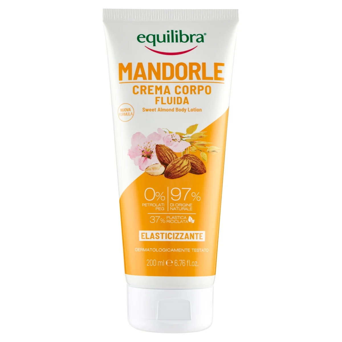 Equilibra Crema Corpo Fluida Mandorle 200 Ml Nutre la Pelle