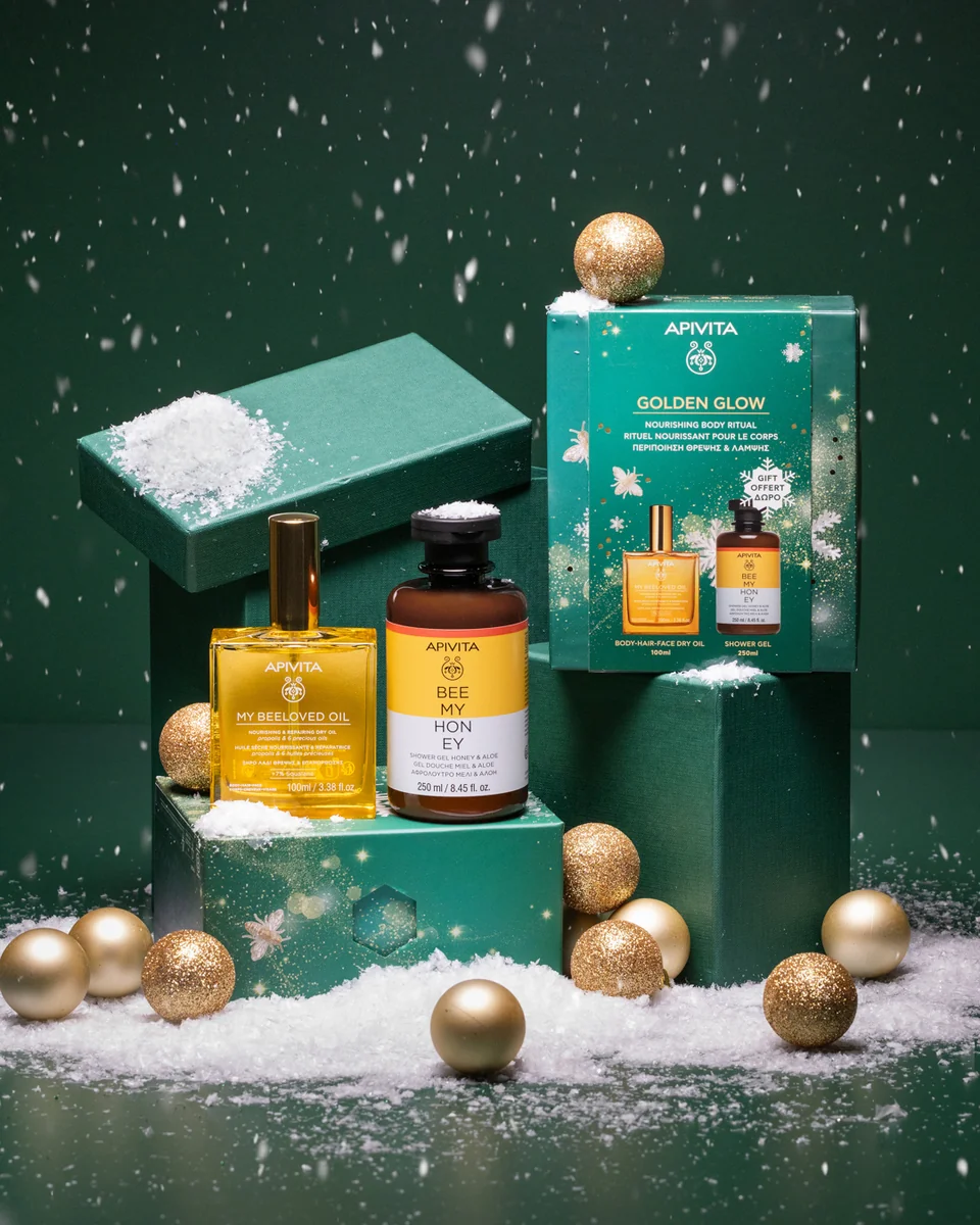 Apivita Pro Xm My Beeloved Oil + Bee My Honey Shower Gel