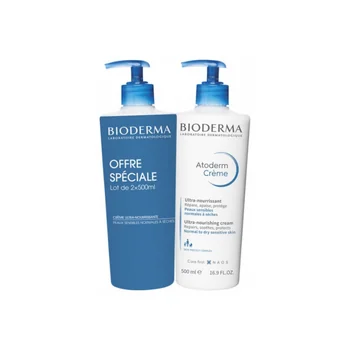 Bioderma Atoderm CrèMe Ultra CrèMe Hydratante Ultra-Nourrissante 2 X 500 Ml Idratante e Nutriente