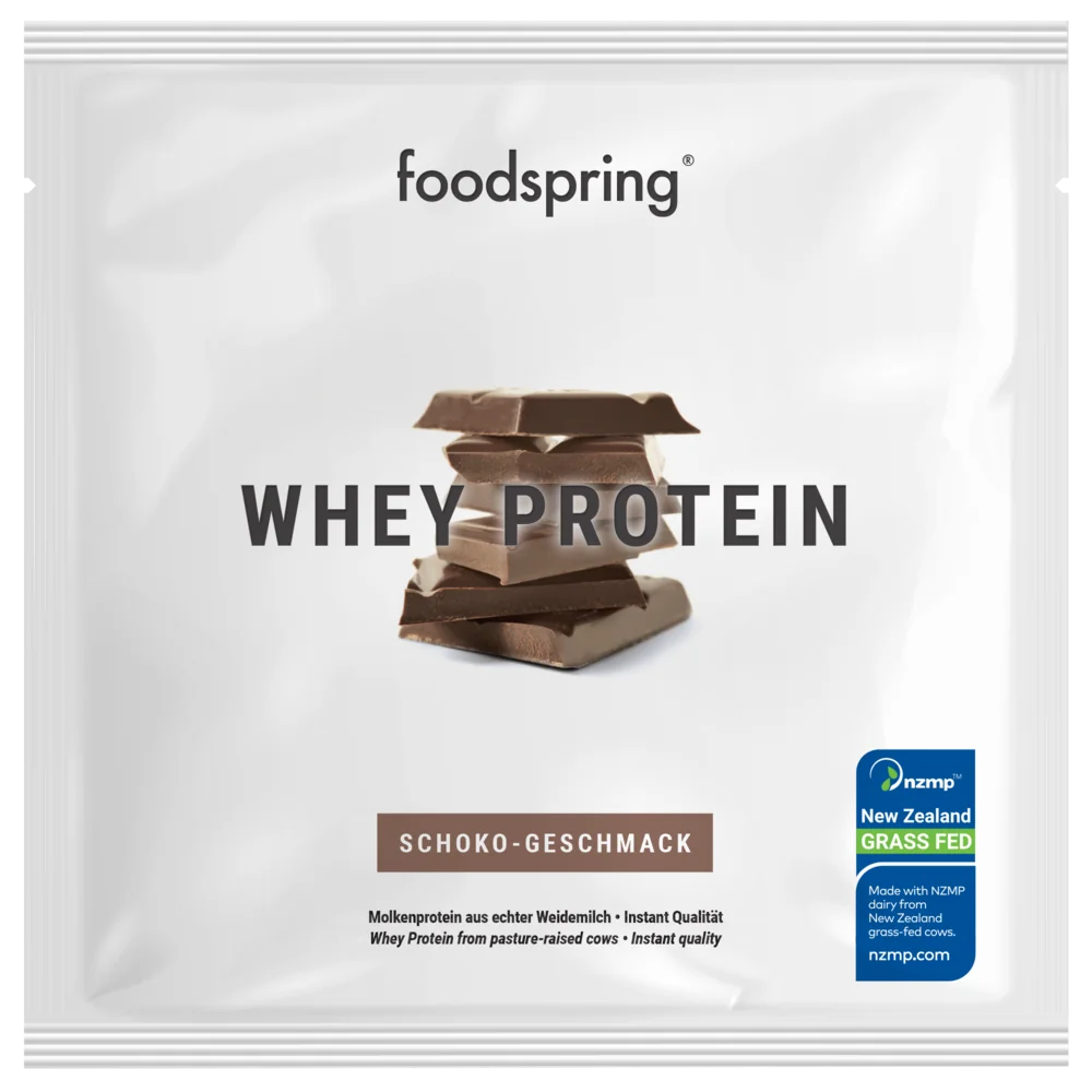 Foodspring Whey Protein Cioccolato Monodose 30 g Alto Contenuto Proteico