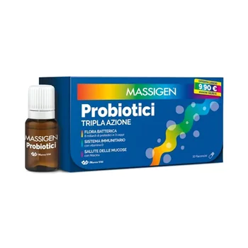 Massigen Probiotici 10 Flaconcini X 8 Ml Fermenti Lattici Vivi