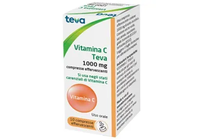 Vitamina C Teva 10 Compresse Effervescenti 1G