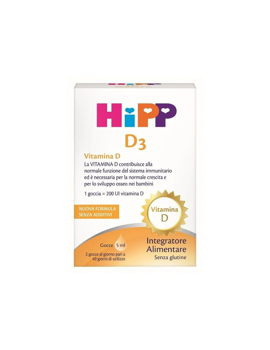 Hipp D3 5 ml Nuova Formula Sistema Immunitario