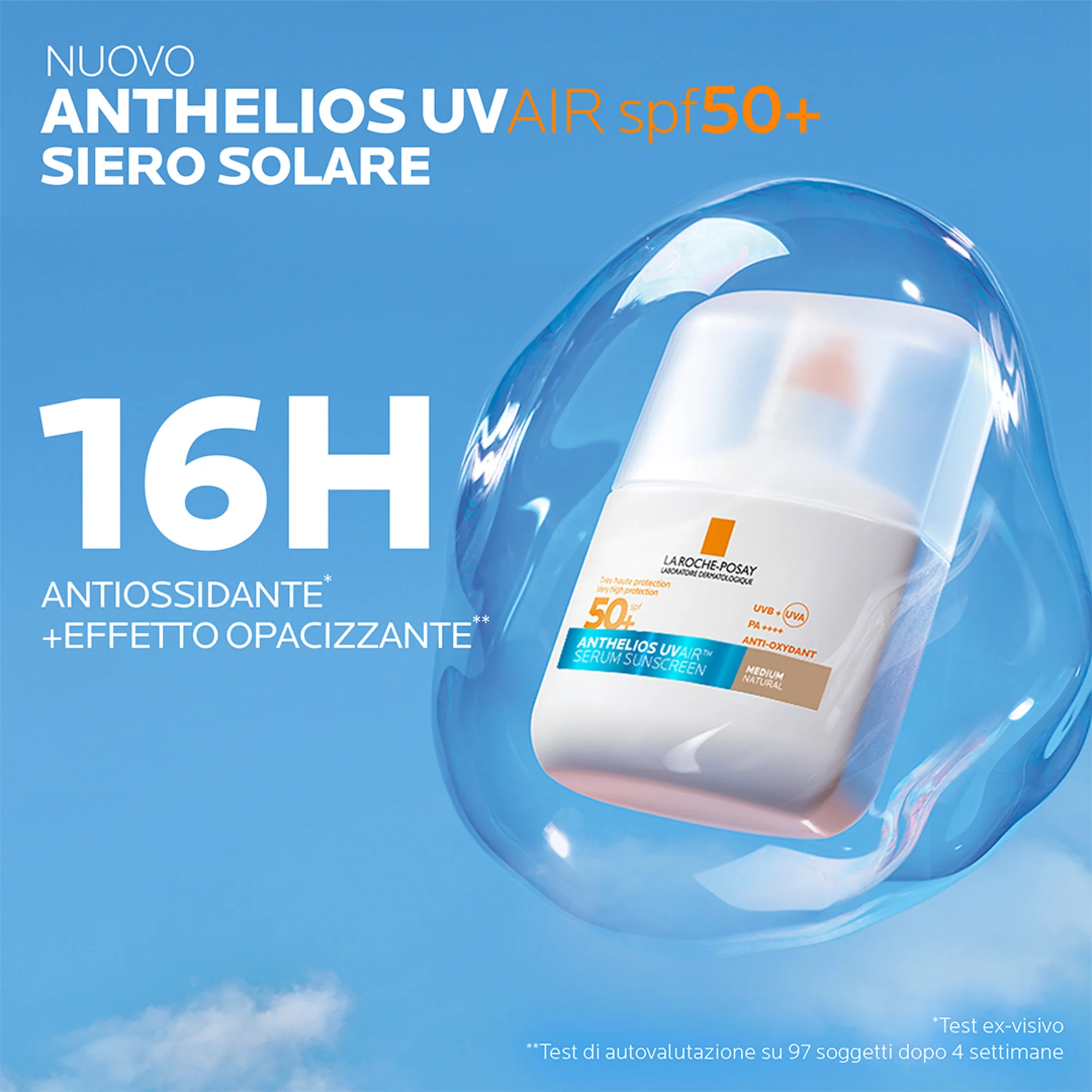 La Roche Posay Anthelios Uvair Spf50+ Tt Medium 50 Ml Solare colorato uniformante