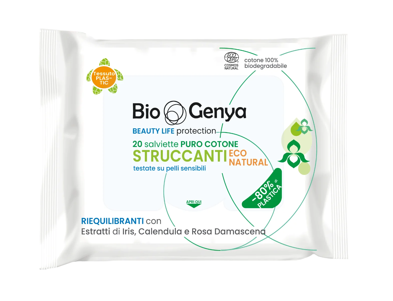 Biogenya Struccante Eco Natural 20 Salviette
