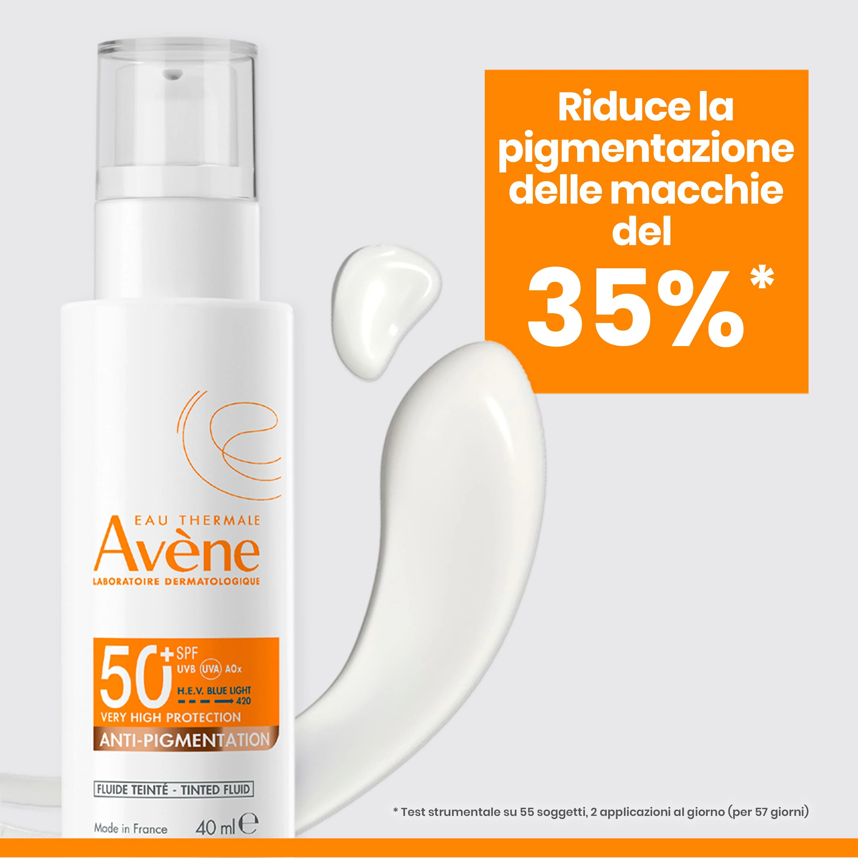 Avène Fluido Solare Antimacchie SPF 50+ 40 ml Protezione e Uniformità