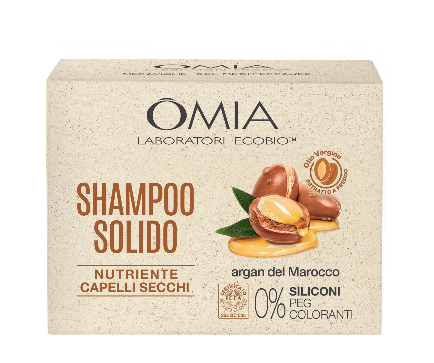 OMIA HAIR CARE SHAMPOO SOLIDO ARGAN  50 ML