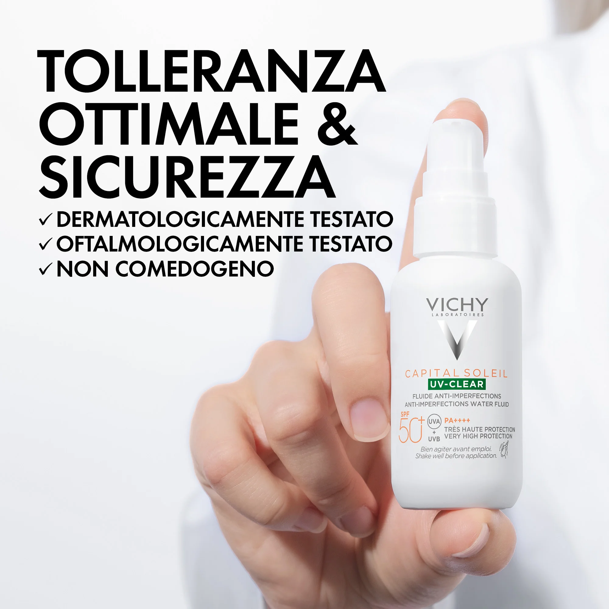 Vichy Capital Soleil UV Clear SPF50 40 Ml Fluido solare antimperfezioni